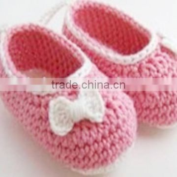 2014 top sales soft sole prewalkers cotton yarn baby shoes