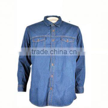 Popular Blue Casual Shirt Desgin For Men photo-3
