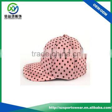 New Style Pink Color Lovely Girl Sport Caps Wholeasale Made in China photo-2