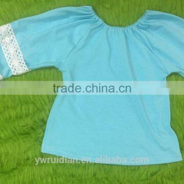 Kids Girl Lace Shirts Sunny Girl Clothing Top Fashion Girl t Shirt 3/4 Sleeves Shirt photo-4