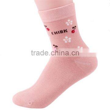 Sell Like Hot Cake Women Cherry Patterned Cotton Socks photo-5