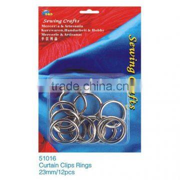 D&D Metal Curtain Clips Rings 23mm/12pcs