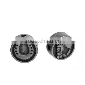 304 Stainless Steel Spacer Beads Round Gunmetal