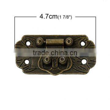 Wholesale Antique Bronze Jewelry Buckle Decorative Wooden Box Lock photo-3