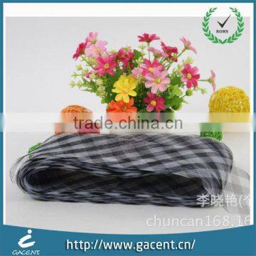 Customized Wide Colorful Checked Crinoline Horesehair Braid photo-1