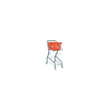 Clear Lacquer 60L Wheeled Supermaket Shopping Carts Trolley for Kids