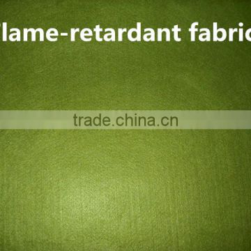 green color 100 cotton flame retardant fabric