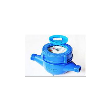 plastic water meter made in China with low price and connectors