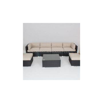 Armless Rattan Sofa