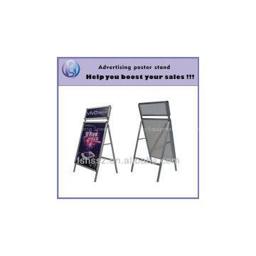 Aluminium extrusion promotion smart header advertising poster stand H4