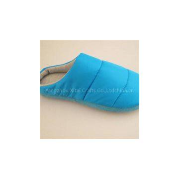 Fashion Nylon Taffeta With Stuffed Women Slippers