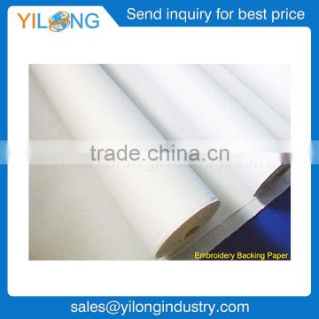 High quality cotton nonwoven Embroidery backing paper