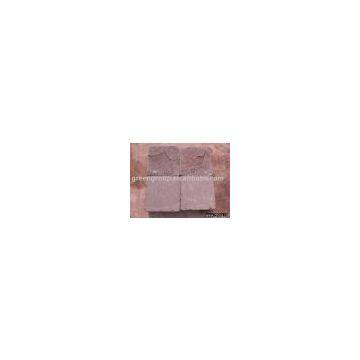 red sandstone,cube stone,sandstone paving