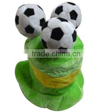 World Cup Football Fans Knit Party Hat with Ball Top