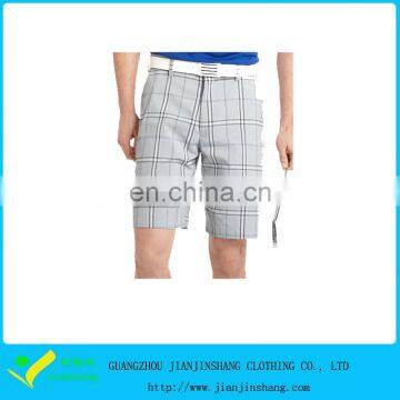 Hight Quality Slim Fitness Sublimation Check Golf Shorts