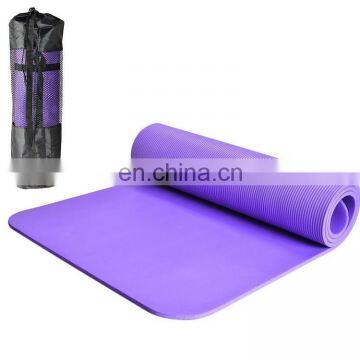 10mm Extra Thick Non-Slip Durable NBR foam Yoga Mat with Carrying Strap