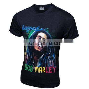China Factroy Slim Fit Short Sleeve Mens Custom T Shirt With 3D Printing