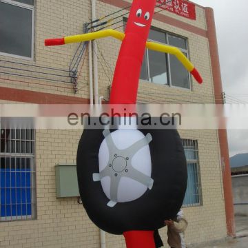 standing tire inflatable sky dancer, air dancer for promotion or advertising