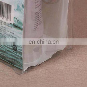 Transparent Custom Flat Bottom Plastic Pvc Gift Bag Cosmetic Bag Pvc Packaging Bag With Handing photo-2