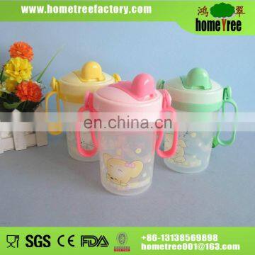 plastic drinking water bottle with handle for kids