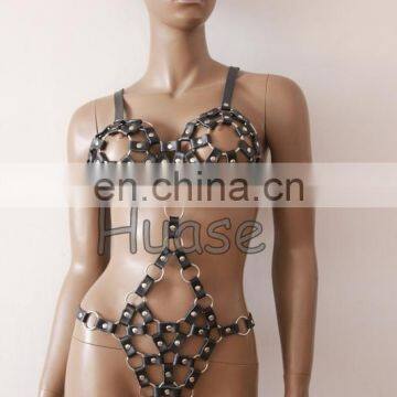 Sexy leather lingeries sexy appare leather bikini