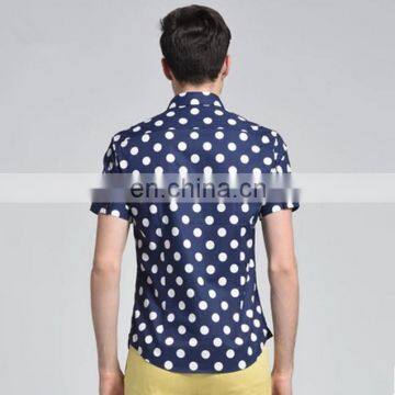 T-MSS539 Wholesale Cheap Man Casual Short Sleeve Polka Dot Shirts photo-3