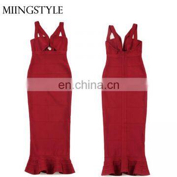 Oem Fashion Dress Women One Piece Long Dress , Sexy Bandage Fishtail Dresses for Women Bodycon photo-2