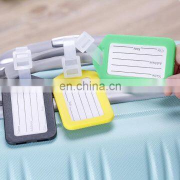 Wholesale Cheap PVC Plastic Luggage Tag Travel Luggage Tag