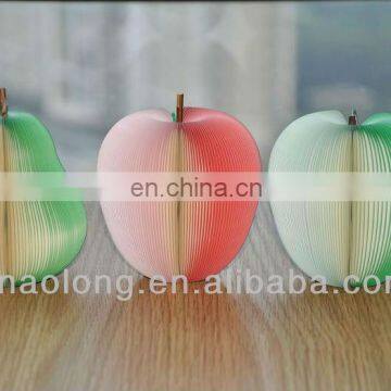 cute apple shapes custom made paper memo note pad