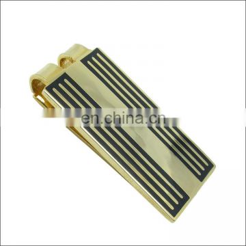 rectangle golden metal money clip custom for hold money