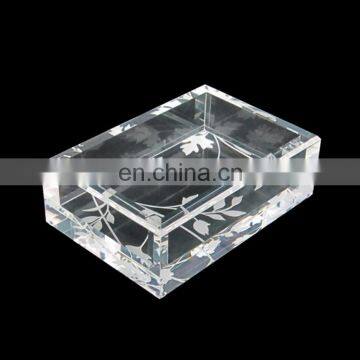 New design printed flower colored acrylic display box