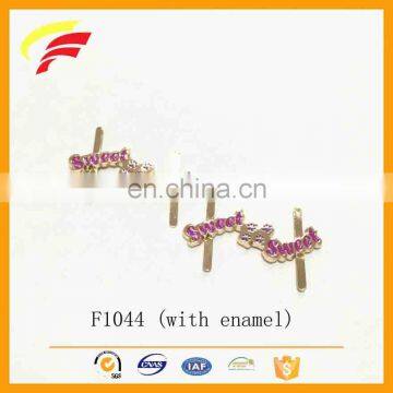 Custom Logo Zinc Alloy Metal Enameled Label With Pins for Clothing photo-2