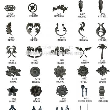 Wrought iron ornaments/ wrought iron elements/ wrought iron decorate parts