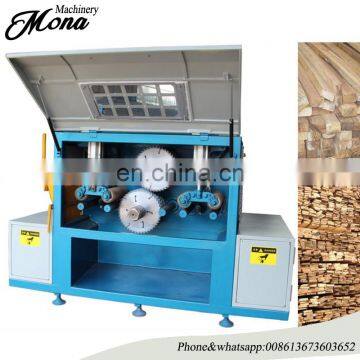 High output woodworking saw machine cut wood log into wood chips multi saw blades log saw machine