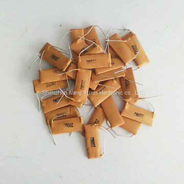 Yellow Epoxy Coated High Voltage Resistor,High frequency applied and reliable