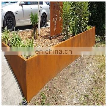 Modern Style Large Beautiful Corten Flower Planter Pot For Sale