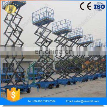7LSJY Shandong SevenLift 10m 0.8 Ton Hydraulic Scissor Electric Plataformas Elevadoras Detijera Lift Table photo-6