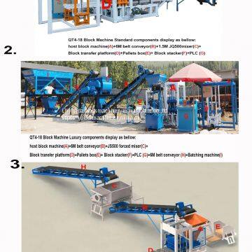 QT4-18 Automatic Interlocking Paving Concrete Brick Block Making Machine Curbstone Machine photo-5