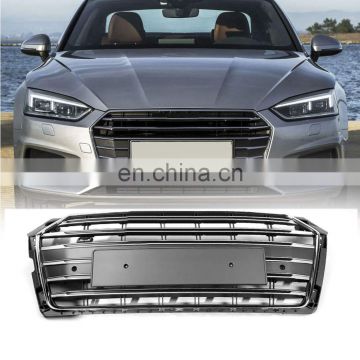 2017 2018 Front Bumper Grille Grill Gray for Audi A5 S5 Quattro