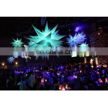 Luxurious Night Club Decoration Advertising Hanging Props RGB Color LED Light Inflatable Star photo-2