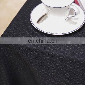 Wholesale 2019 New Design Polyester Church Table Clothes Black Jacquard Diamond Pattern Decorative Table Cloth for Wedding Party photo-3