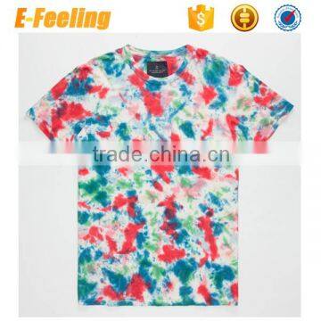 Custom Tie Dyed Print Colorful T-Shirt