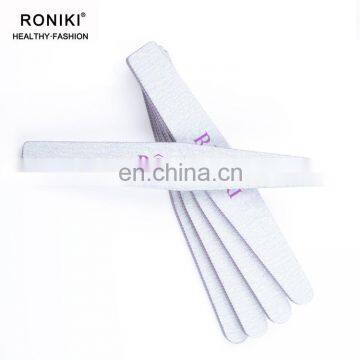 RONIKI Half Moon Shapes Mini Finger File Nail Professional Customized Printed With Logo Manicure Nail File 100/180 photo-5