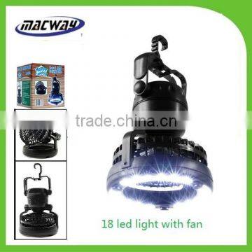 18 LED Camping Lantern with Fan