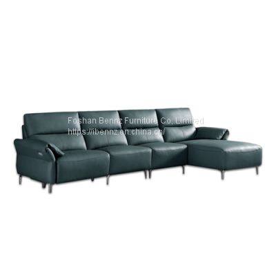 L shape recliner sofa