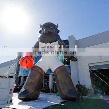 New design inflatable sport mascot for outdoor exhibition/advertising with logo printing