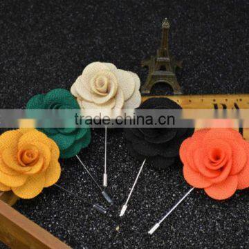 5Pcs Men Flower Boutonniere Wedding Corsage Prom Lapel Stick Pin Hat Brooch