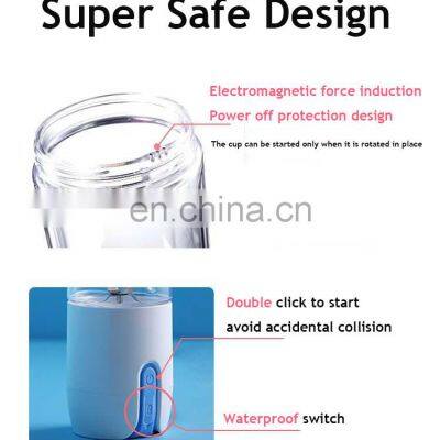 Quality Guarantee OEM 60W 4 Blades Wireless Portable Fruit Juicer Blender With 12Times Usage photo-3