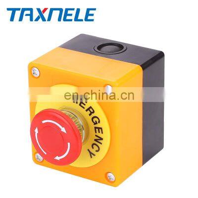 LAY37-11ZS Mushroom Emergency Stop Button Switch Plastic Shell Red Sign Push Button Switch DPST AC 660V 10A NO+NC photo-2
