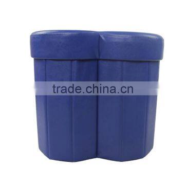 Sundries Use Heart Shape Ottoman Storage photo-4